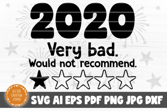 2020 Review New Year SVG Cut File