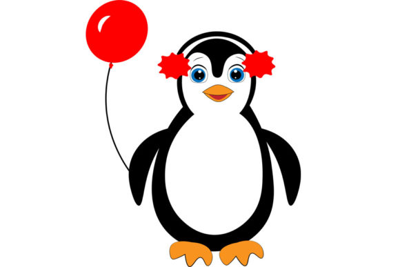 Cute Penguin Svg for Real Embroidery Projects