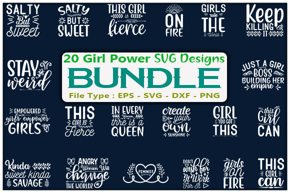 Girl Power SVG Design Bundle