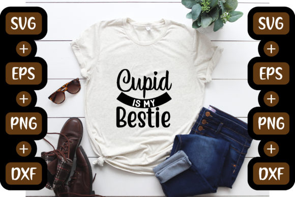Happy Valentine Svg Design, Cupid is My