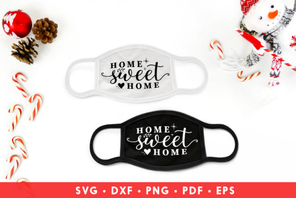 Home Sweet Home, Christmas Mask SVG