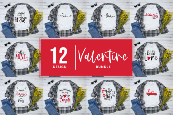 Valentine's Day SVG Bundle 12 Designs